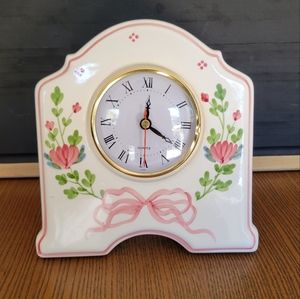 Vintage Porcelain Mantle Clock